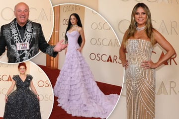 Roter Teppich der Oscars: politische Messages, Sammelkarten-Kette und eine brave Heidi