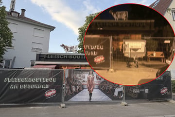 Stuttgart: Nach Wirbel um Fleischkleid-Werbung: Banner geklaut