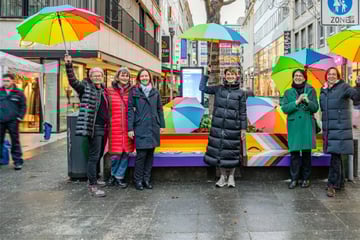 Stuttgart: Neue Regenbogen-Bank: Stuttgart setzt Zeichen für Vielfalt