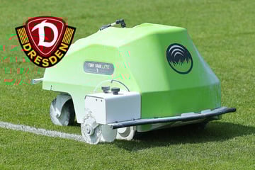 Dynamo im Trainingslager: Autonomes Malen! Roboter bringt Rasen auf Vordermann