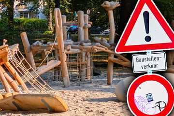 Leipzig: Leipziger Spielplatz fertig, aber abgesperrt: Darum dürfen hier noch keine Kinder spielen