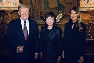 Trump hosts widow of Japanese PM who was assassinated as Melania makes rare appearance