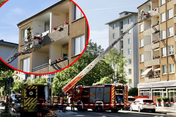 Dresden: Einsatz in der Johannstadt: Feuerwehr sucht nackten Mann auf Balkon