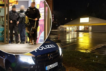 Drohhinweis in Schneeberg: Polizeieinsatz in Supermarkt