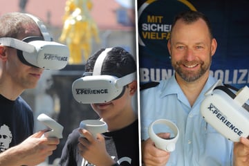 Dresden: Mit VR-Brille! Bundespolizei nimmt Nachwuchs am Goldenen Reiter ins Visier