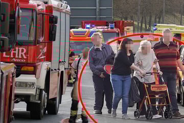 Großeinsatz in Wohnheim: Pflegebedürftige Bewohner fliehen vor den Flammen