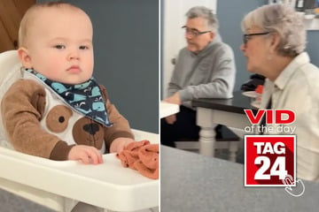 Viral Video of the Day for March 23, 2025: Baby's has sassy reaction to "boomer" grandparents!