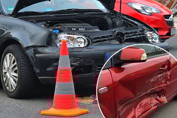 VW kracht in Ford: Unfall sorgt für Verkehrschaos in Chemnitz