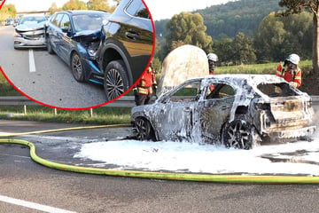 Erst brennt ein Opel, dann kracht es: Betrunkener verursacht Karambolage mit vier Autos