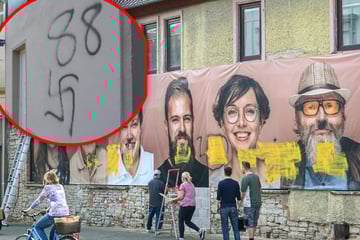 Allstedter Kunstprojekt mit Hakenkreuzen beschmiert!