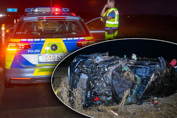 Unfall A14: Heftiger Unfall auf der A14: Ford Ranger überschlägt sich - Fahrer schwer verletzt