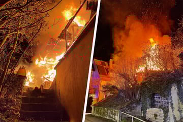 Stuttgart: Gartenhütte brennt lichterloh: Nächtlicher Feuerwehreinsatz in Stuttgart