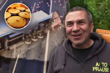 Unfall A3: Käsekuchen-Desaster auf der A3: Bergungsprofi André "hat schon probiert"