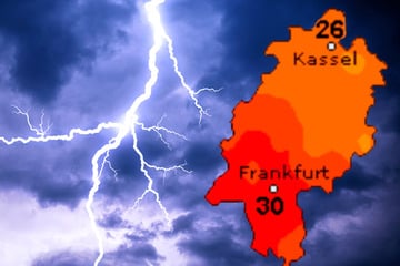 Schwül-heißes Wetter in Frankfurt und Hessen: Dazu heftige Gewitter!