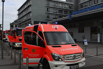 Leipzig: Großeinsatz in der Uniklinik: Deshalb rückte die Feuerwehr mit Spezialkräften an
