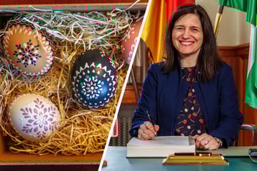 Dresden: Geschenk zum Antrittsbesuch in Dresden: US-Botschafterin freut sich über besondere Ostereier