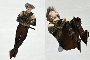 Winter Olympics: US skating star Ilia Malinin falls short in anticipated debut