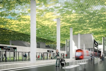 Neue Linie U5 ganz mordern: So soll die neue Haltestelle am Stephansplatz aussehen
