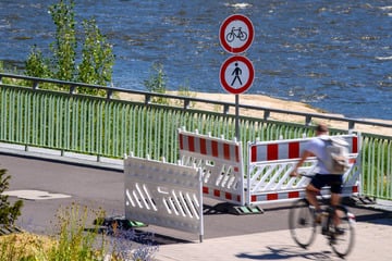 Bröckelige Mauer: Elbuferpromenade in Magdeburg teils gesperrt