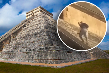 Deutscher Tourist klettert auf heilige Pyramide: aufgebrachte Menschenmenge will ihn lynchen