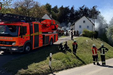 Scheune brennt nieder: Flammen greifen auf Wald über