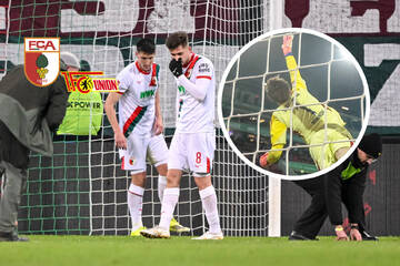 Flummi-Pause, Traumtor, Rote Karte: Union Berlin rettet in Unterzahl Remis in Augsburg