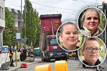 Presslufthammer statt zahlender Kundschaft: So erträgt die Neustadt die Großbaustelle
