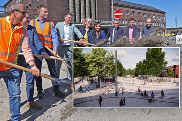 Erster Spatenstich: So schön soll der neue Bahnhofsplatz in Zwickau werden