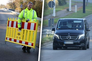 Leipziger Hauptverkehrs-Brücke wieder offen! ER rollte als erster drüber