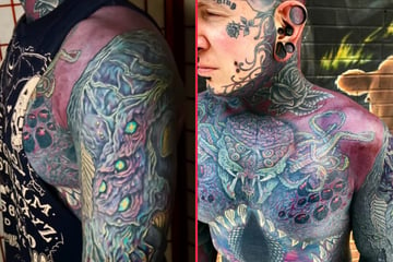 Canadian ink addict reveals insane arm tattoo transformation