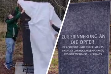 "Freie Sachsen" errichten provokantes "Impf-Denkmal" im Erzgebirge