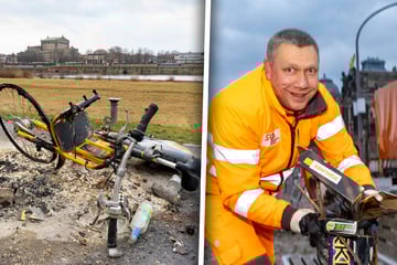 Dresden: Einsatz am ganz frühen Neujahrsmorgen: Hier machen sie unseren Silvester-Dreck weg