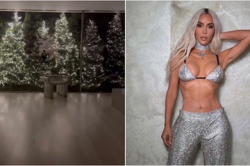 Kim Kardashian shows off over-the-top Christmas decor in a very strange place