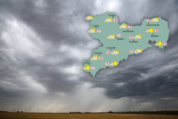 Unwetter in Deutschland: Auch in Sachsen wird es abends ungemütlich!