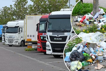 Leipzig: Essensreste, Flaschen, Fäkalien: Trucker sorgen für Müllproblem am Flughafen Leipzig