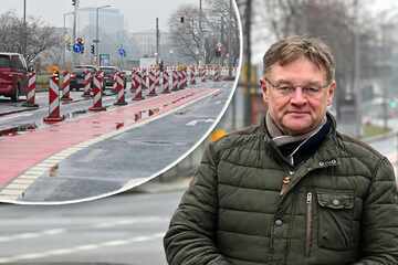 Haufenweise Warnbaken: So teuer ist der Schilderwald an der Carolabrücke