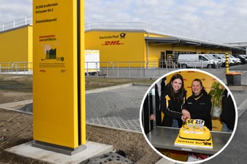 Mit schicker Post-Torte: Neues Zustellzentrum in Sachsen eröffnet