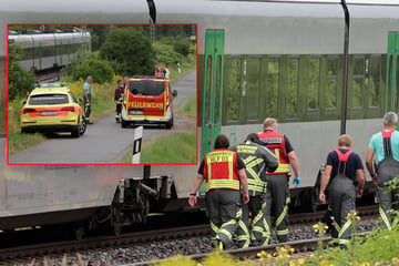 Person von Zug erfasst: Bahnstrecke in Sachsen komplett gesperrt