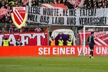 Kein Geld, kein Stadion, keine 2. Liga: Cottbus-Fans schießen gegen Landesregierung