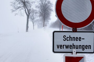 Unwetterwarnung im Erzgebirge: Orkanartige Böen und Schnee-Verwehungen