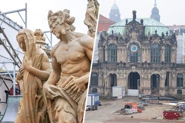 Dresden: Zwinger-Sanierung: Am Glockenspiel-Pavillon fallen die Gerüste