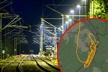 "Bahn-Surfer" legen Zugverkehr im Elbtal lahm: Bundespolizei mit Hubschrauber im Einsatz