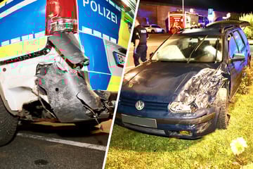 Kollision mit Streifenwagen beendet Verfolgungsjagd durch Sächsische Schweiz