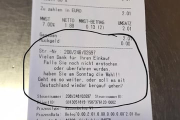 Kassenzettel von sächsischem Bäcker sorgt für Aufsehen: "Falls Sie noch nicht erstochen wurden..."