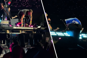 Israel-Aktivist will zu Coldplay auf die Bühne klettern und stürzt ab!