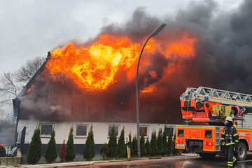 Hamburg: Flammen-Inferno nach Explosion in Hamburg: Feuerwehr im Einsatz