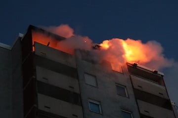 Hochhaus in Flammen: Wohnungen müssen evakuiert werden