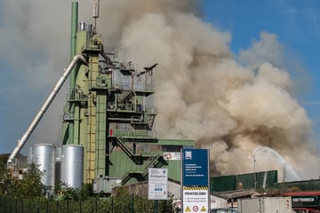 Brand in Entsorgungsbetrieb: Zwei Menschen verletzt, Warnung an Anwohner