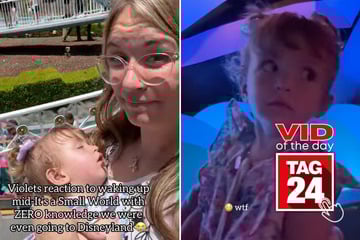 viral videos: Viral Video of the Day for July 13, 2025: Little girl wakes up mid-Disneyland ride – and her face says it all!