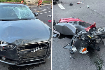 20-jähriger Audi-Fahrer rammt Roller von der Straße: Vater (43) und Tochter (9) schwer verletzt